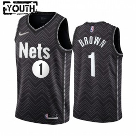 Dres Brooklyn Nets Bruce Brown 1 2020-21 Earned Edition Swingman - Dječji